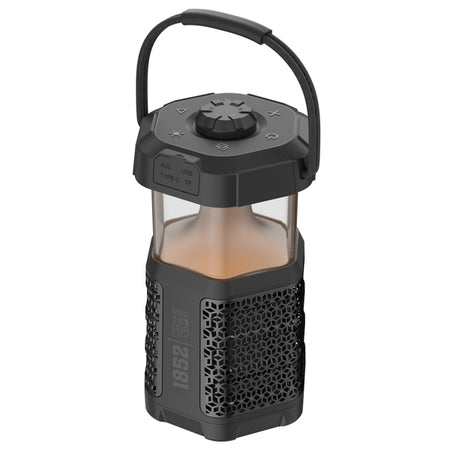 1852 bordlampe med Bluetooth højttaler set forfra