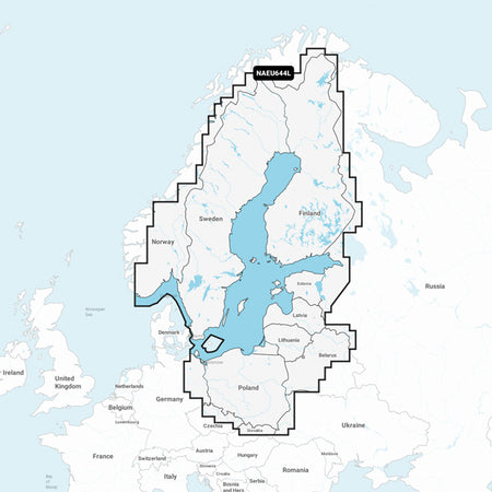 Navionics+ Large Sverige EU644L SD/Mikro SD kort med detaljeret søkort.