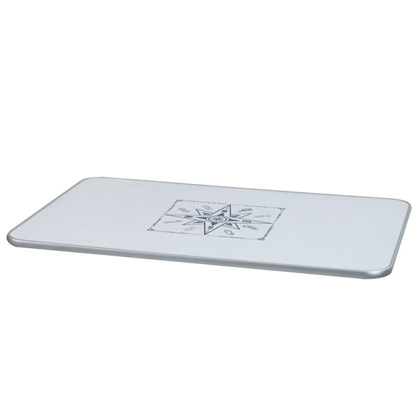Bordplade af fugtbestandig MDF med flot motiv, måler 90x60x2cm