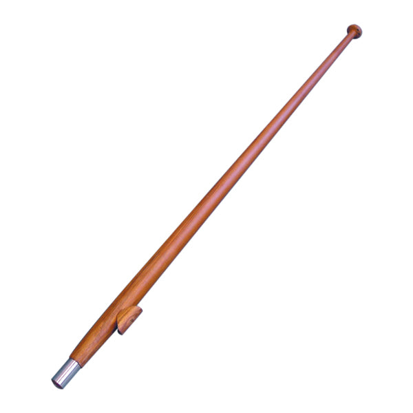 Flagspil i teak fra 1852 set forfra med tydelig bøsning Ø32mm