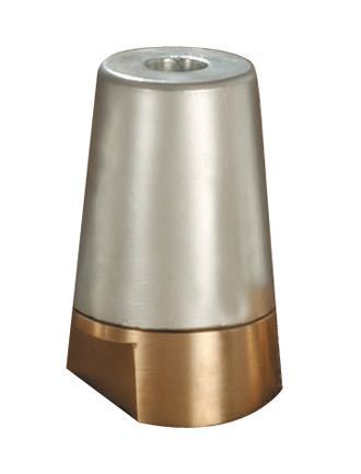 Tecnoseal zinkmøtrik med 24mm gevind set fra siden.