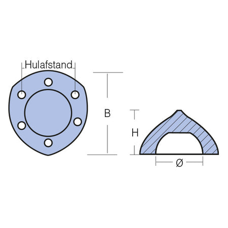 Tecnoseal zink til Max-Prop max-1 præsenteret på hvid baggrund