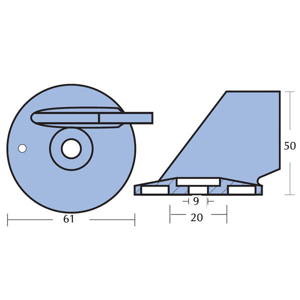 Detalje af Tecnoseal motorstik, visende tilslutninger og design.