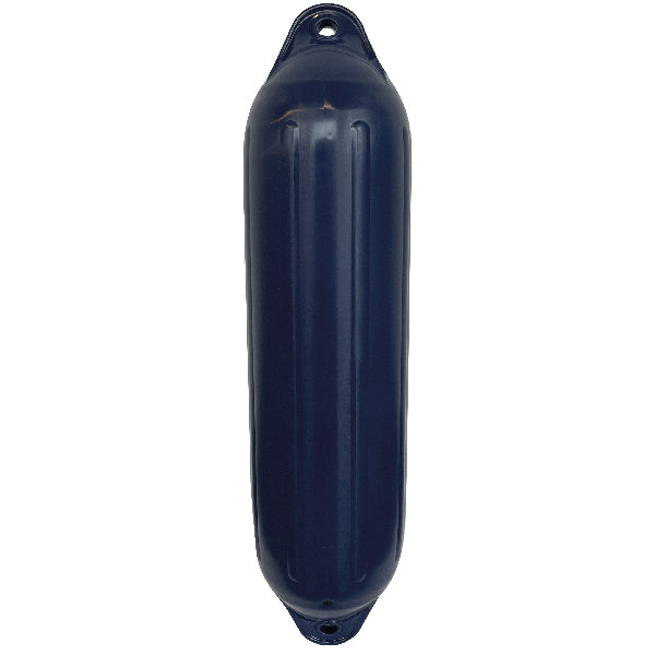 Fender fra 1852 i Navy farve med dimensionerne Ø130xL510, egnet til montering på båd.