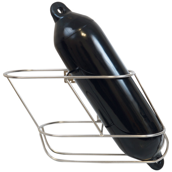Vinklet 1852 fenderholder til montering, viser plads til to fendere.
