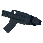 Polyform ventil adapter sort, vist fra siden med detaljeret design.
