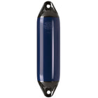 Polyform fender F01L i navy med sort top, stående forfra