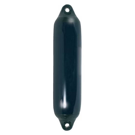 Polyform F7 fender i navy med sort top set fra siden