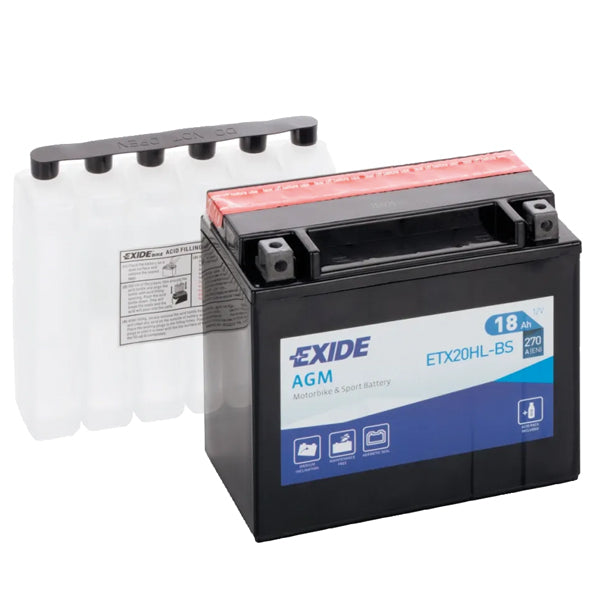 Exide, 12V AGM batteri ETX20HL-BS 12 V