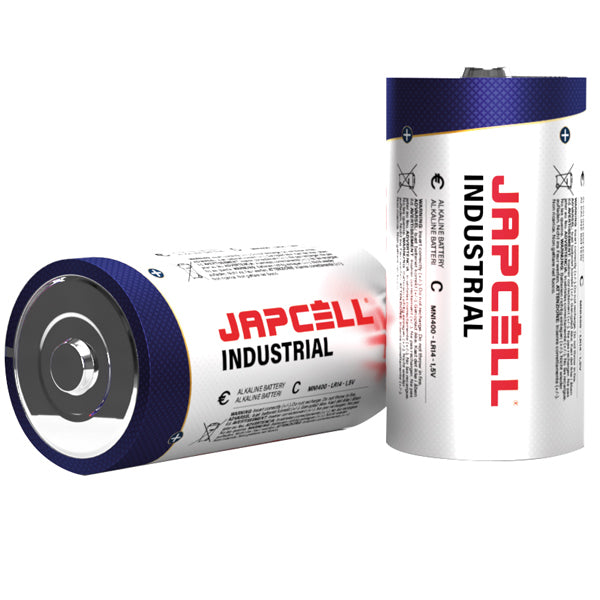 Japcell C/LR14 batteri i pakke med 10 stk, klar til brug.