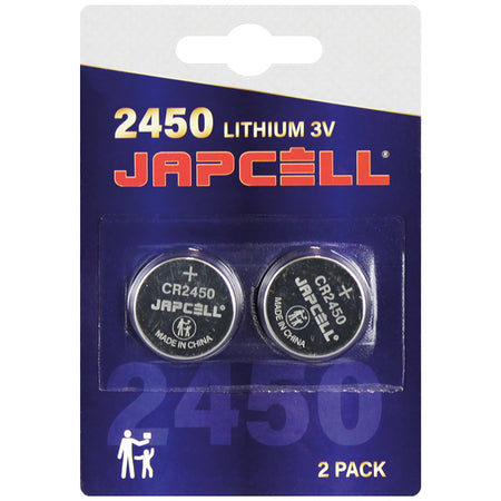 SeaTec CR2450 3V lithium batterier i pakke med 2 stk.