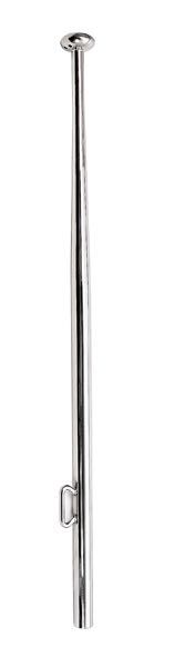 SeaTec flagspil 90cm RF 25mm monteret på båd, set fra siden