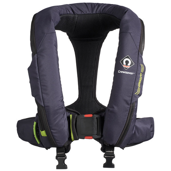 Crewsaver Ergofit 190N slynge i navy set forfra med justerbare stropper