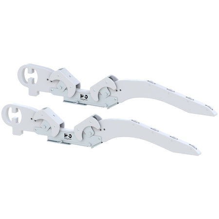 Hurley Davit H2O 36" set fra siden, monteret på en båd.