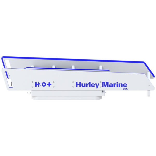 Hurley Davit H3O+ monteret på båd ved kysten