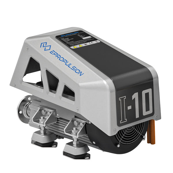 Epropulsion I-10 Evo el-motor set fra siden med ledninger synlige