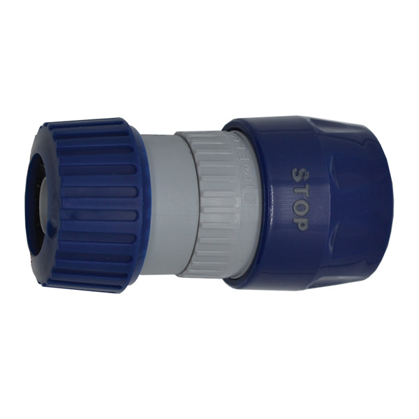 Nuova Rade hun quick kobling 1/2" med slangeadapter Ø 20, set fra siden.