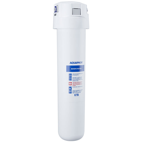 SeaTec Aquaphor Crystal K7B vandfilter i klart design, vist fra siden