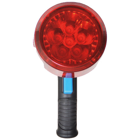 Close-up af 1852 LED Spot's lysstyrke og genopladningsport