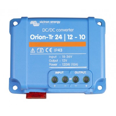Victron Orion-Tr omformer, set forfra med ledninger tilsluttet