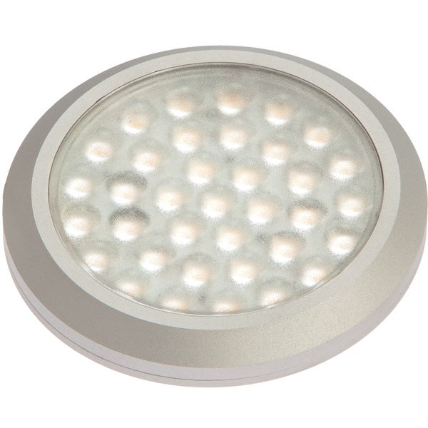 Nautecled loftslampe set forfra, perfekt til indbygning i bådens cabriolet.
