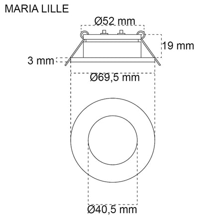 Casolux Maria lampe i brug, giver varmt lys