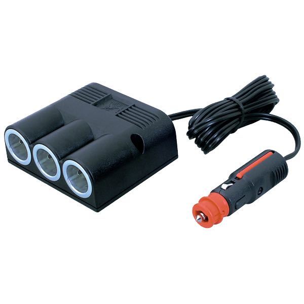 Pro Car universalstik med 2 meter ledning til båd eller bil.