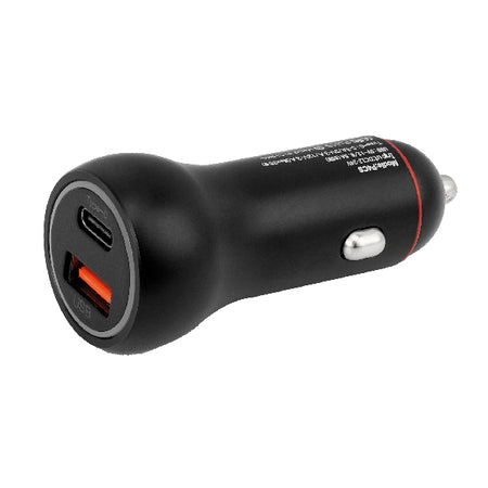 Adapteroplader 1852 med USB A og C monteret i båd