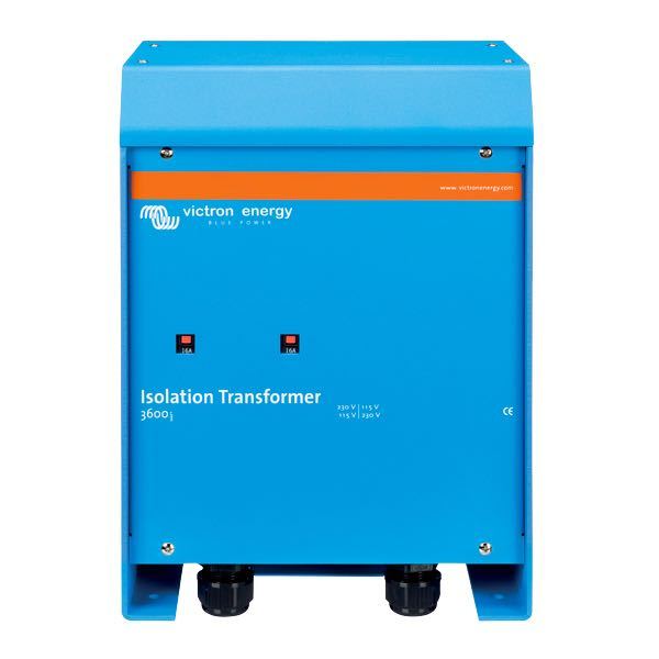 Foranstående billede af Victron isoleringstransformator med detaljeret design