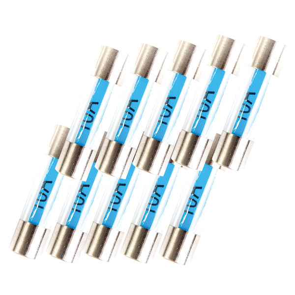 Oceanflex glasikring 5 x 20mm 1Amp i pakke med 10 stk.