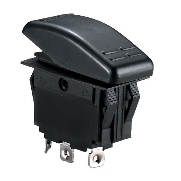 SeaTec kontakt med 2 poler til 12V, set forfra med detaljer