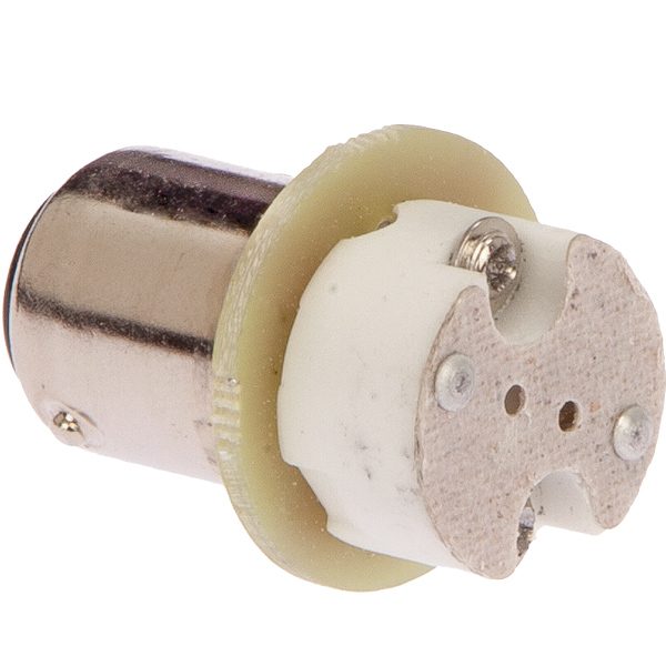 Nautecled adapter ø22x31mm BA15S til G4, præcist produktbillede