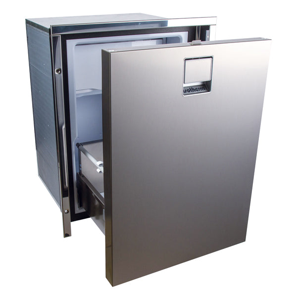 Isotherm køleskuffe set forfra med inox Clean Touch overflade