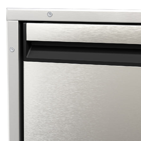 Dometic ramme RF316 til NRX80 i rustfrit stål set fra siden