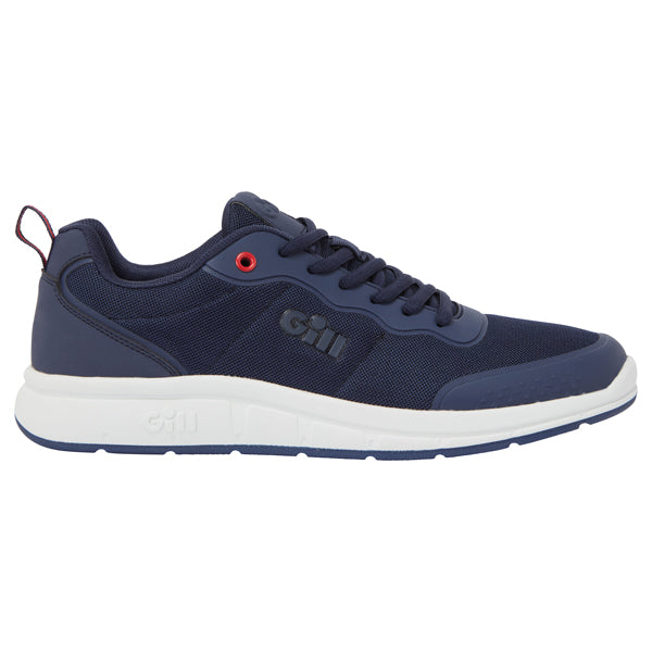 Gill 941 Pursuit Trainer sko navy str. 38 set fra siden med marin baggrund.