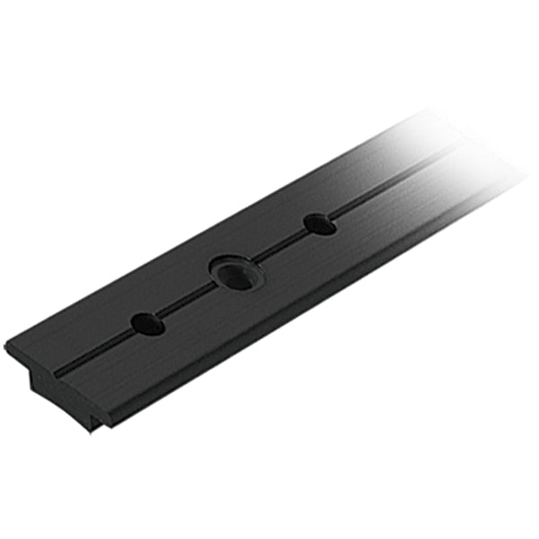 Ronstan genuaskinne sort i 25 mm bredde, set fra siden
