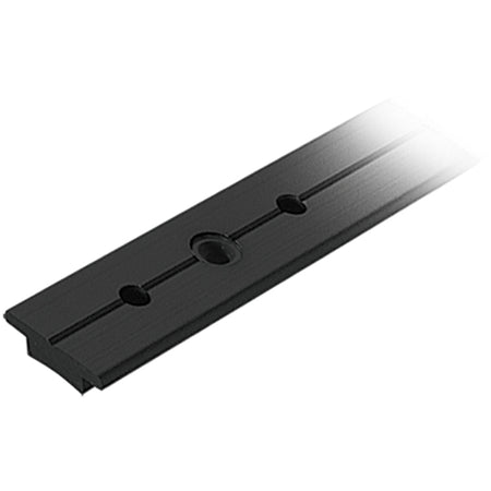 Ronstan genuaskinne sort 25mm, set fra siden med monteringsbeslag