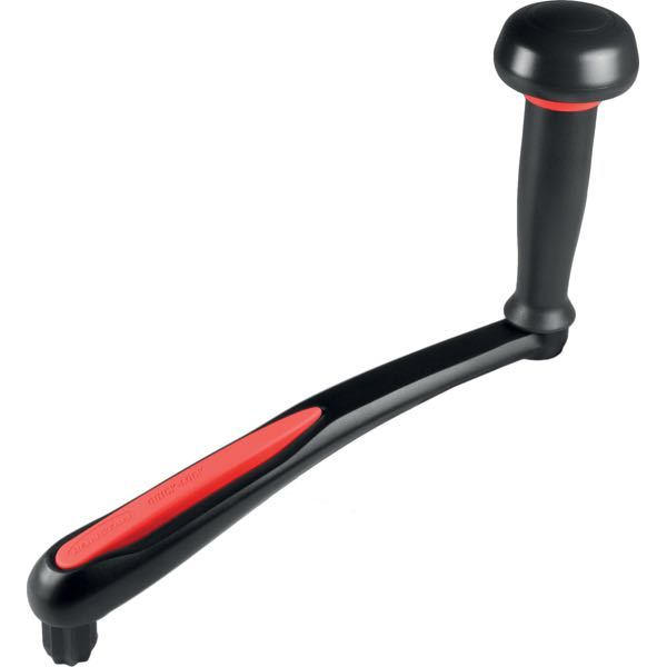 Ronstan spilhåndtag med knop og quick lås, set fra siden