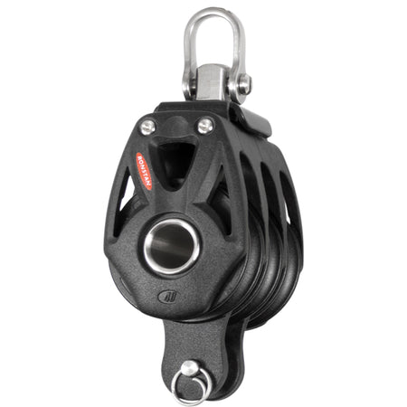 Ronstan Orbit trippelblok med sv og hunds serie 40 set forfra, klar til brug.