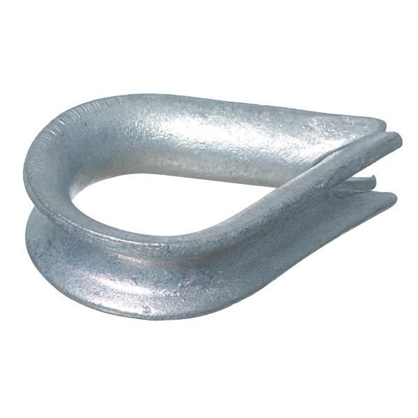 SeaTec galvaniseret kovse i 10mm, set fra siden med skarpe detaljer