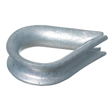 SeaTec galvaniseret kovse på hvid baggrund, med fokusering på 20 mm åbning