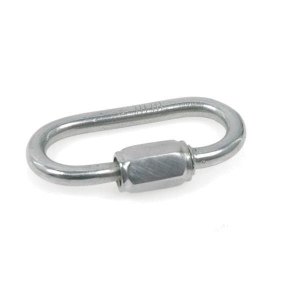 1852 P-led RF stål 4mm sjækler set forfra med glat overflade.