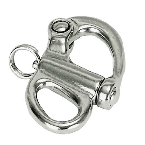1852 skødekrog i AISI 316 RF stål set forfra