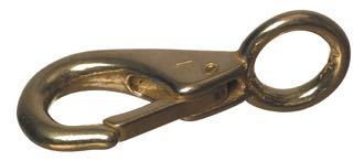 Messing karabinhage 100mm med øje 19 mm fra 1852