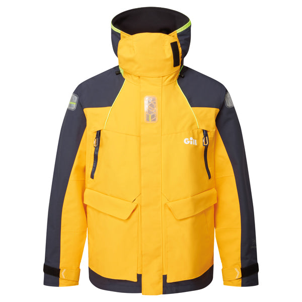 Gill OS26 Offshore Jakke i Goldfusion og Navy set forfra i XXL