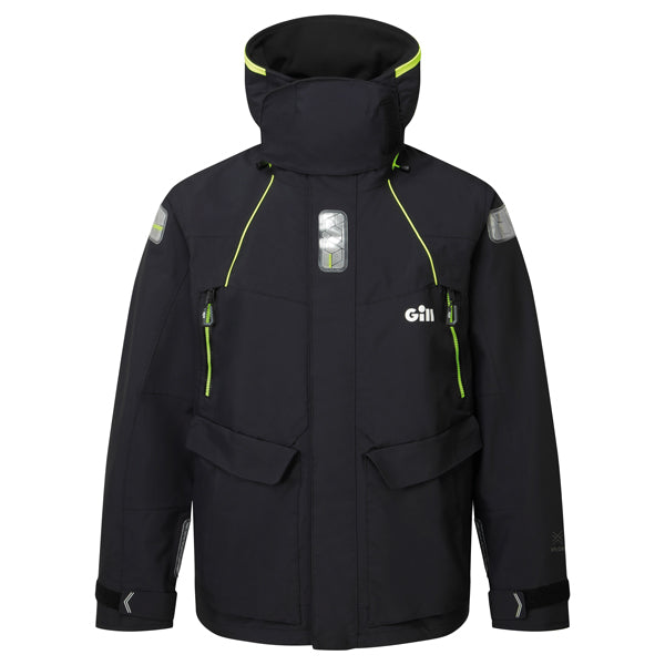 Gill OS26 Offshore jakke set forfra i sort farve