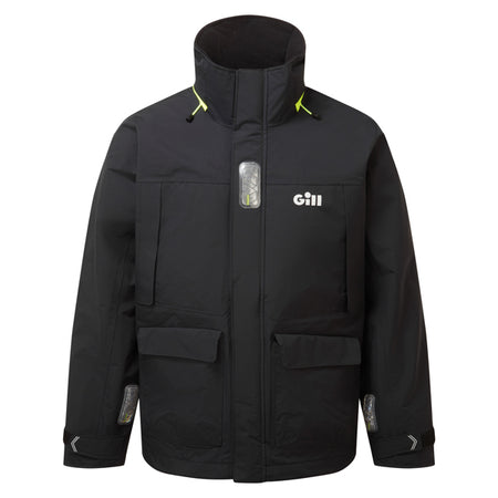 Gill OS34J Coastal jakke i sort set forfra