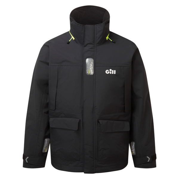 Gill OS34J Coastal jakke i sort set fra fronten