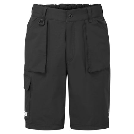 Gill OS33SH Coastal Shorts i sort, set forfra med detaljer.