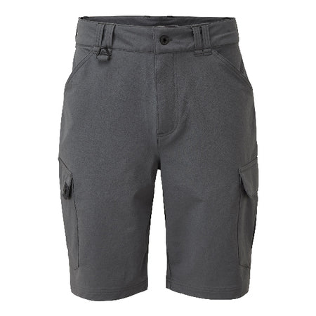 Gill UV019 UV Tec Pro shorts i grå farve, størrelse S, set forfra.